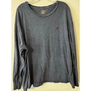 Polo Ralph Lauren Men's Long Sleeve T-‎ Shirt Heather Blue Size XXL